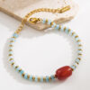 oly-5d54aa41119dfcbfc07051cbd23479e3 Wholesale Tiger Eye Titanium Steel Bracelet Light Luxury High-ll Geometric Love Temperament All-match Holiday Style Bracelet