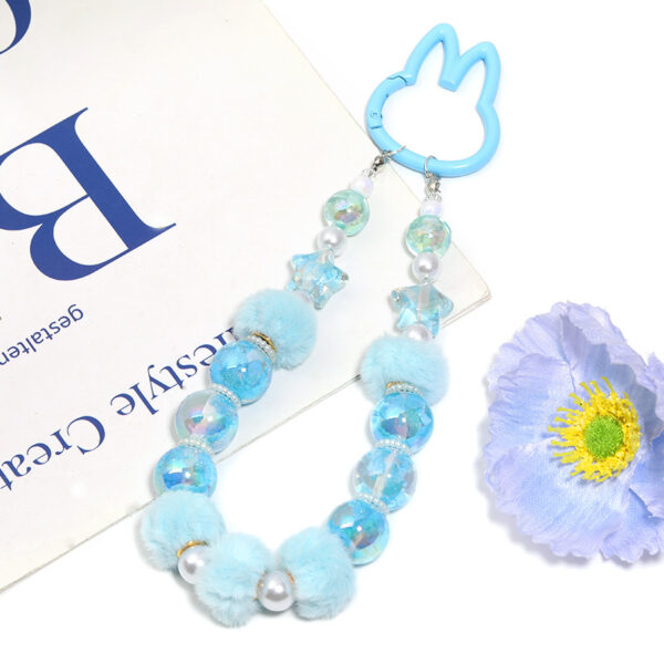 Wholesale Luminous stars clouds round beads acrylic stars beaded diy mobile phone chain jewelry accessories beads