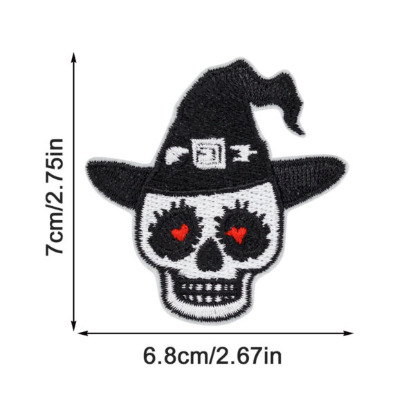 Wholesale New Halloween Embroidered Cloth Patch Pumpkin Bat Hot Melt Adhesive Patch Patch Holiday Dress Cloth Patch Ghost Cloth Patch
