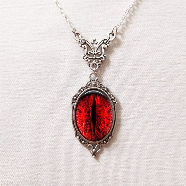 oly-5d61e8a1a691981a30f1b3ccbe4dae9b Wholesale gothic blood cat's eye charm necklace vampire relief retro choke factory direct sales