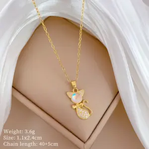 A506 Titanium Steel Chain Copper Pendant