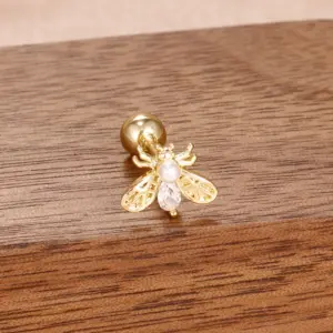 60155-Classification of Nail Art Accessories-Gold White-1 Piece