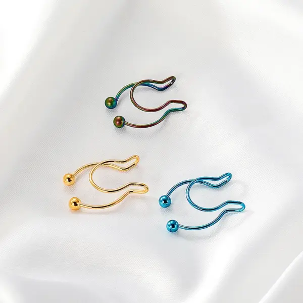 Wholesale Fashion Stainless Steel U-shaped Nose Clip Wholesale Nihaojewelry Nose Pin