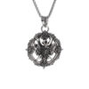 Wholesale Cross-border retro Gothic domineering turntable samurai devil pendant necklace men's trendy jewelry gift