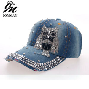 Wholesale Owl three-row Diamond Denim baseball cap B094