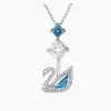Wholesale High Version Heartbeat Collarbone Chain Demon Eye With Swarovski Elements Crystal Bow Gold 304 Stainless Steel Necklace