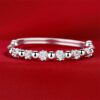 Wholesale Bloom plum rotating bead bracelet push-pull opening happy Bloom plum bracelet online celebrity fresh young Chinese Valentine's Day gift