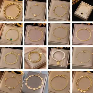 Wholesale Round Heart Shape 304 Stainless Steel Elegant 304 Stainless Steel Bangle