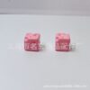 Wholesale Acrylic painted square cheese beads