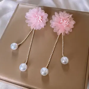 136# Silver Needle-Pink-Flower