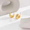 Wholesale PVD Coated 18K Gold Plated Geometric 304 Stainless Steel Vintage Style Korean Style Waterproof Non Tarnish Ear Studs