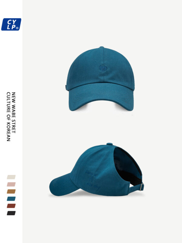 Wholesale College Style Love Embroidered Ponytail Half Hollow Cap Women's Summer Sunshade Baseball Cap Korean Style Shopping All-match Cap