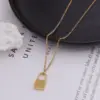 PVD Coated Real Gold Plated 18K Gold Geometric 304 Stainless Steel Waterproof Non Tarnish 304 Stainless Steel Necklace