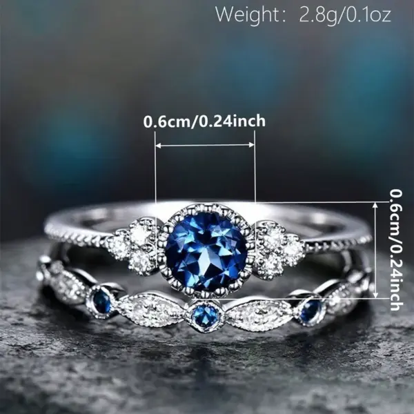 Wholesale New Fashion Zircon Ladies Ring Copper Plated White K Micro-set Emerald Ring