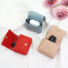 oly-5dcac1eb815e4496a23db1cccf19853f Wholesale Creative Earphone Case Protective Cover Trendy PU Leather Fashion Mini Square Bag Change Storage Bag Keychain Pendant