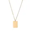 PVD Coated 14K Gold Real Gold Plated Geometric Stainless Steel Fashion Waterproof Non Tarnish 304 Stainless Steel Necklace