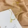 Simple Style Letter Titanium Steel Plating Necklace 1 Piece