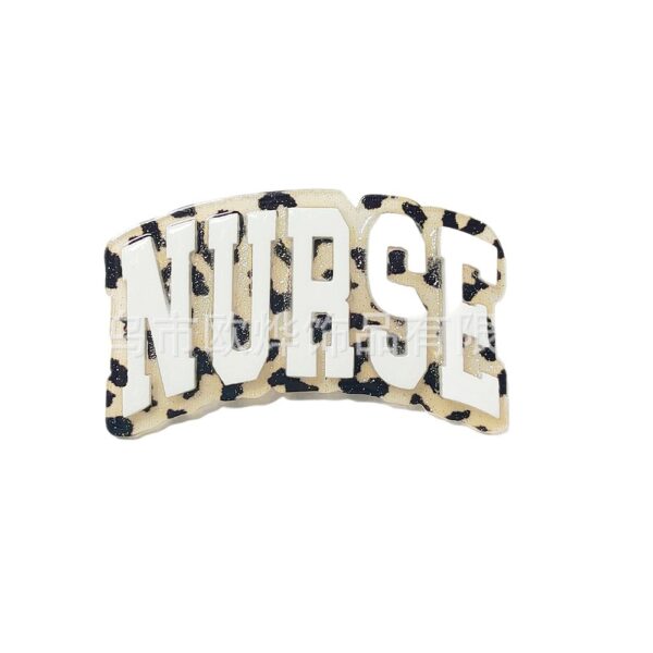 Wholesale Cross-Border New Loose Powder Cartoon Letters Luminous Girl Bag Pendant Acrylic Cute DIY Patch Accessories