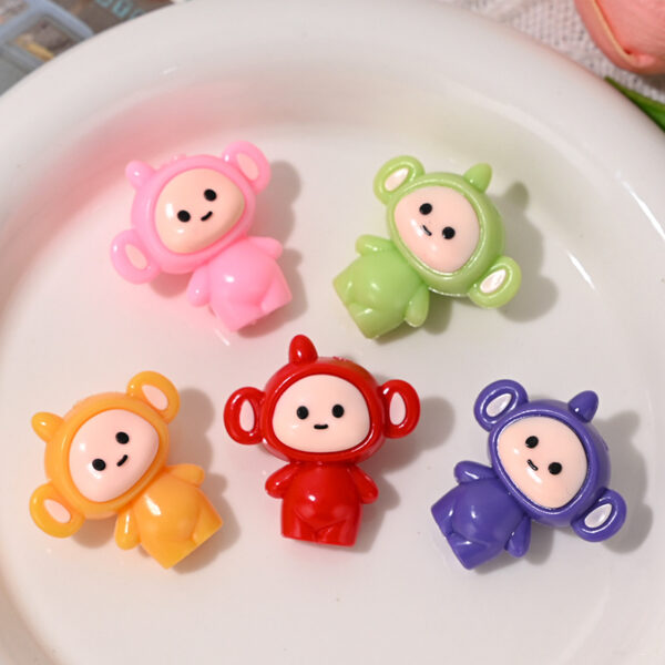 Wholesale Cartoon Teletubbies Rubber Beads DIY Beading
