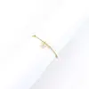 Wholesale PVD Coated Real Gold Plated Bow Knot 201 Stainless Steel Artificial Crystal Elegant Simple Style Classic Style Waterproof Non Tarnish 201 Stainless Steel Bracelets