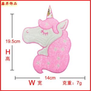 Hot Melt Adhesive * Pink * Left * Unicorn * High 19.5cm