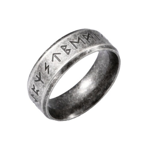 Wholesale temu hot cross-border new vintage viking totem nordic men's personality rune fashion jewelry alloy ring