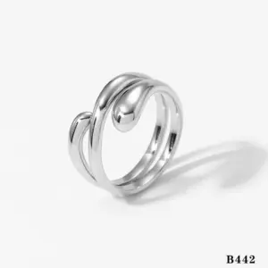 (No. 9) Silver Ring B442