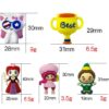 Wholesale 10pcs Silicone Drops Stereo 3D Cute Queen Beads OLY Exclusive