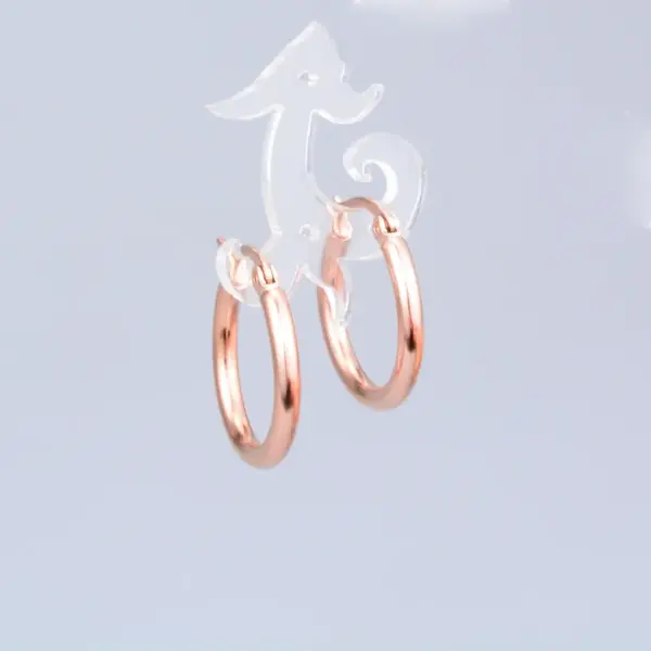 PVD Coated Real Gold Plated 18K Gold Rose Gold Plated Heart 304 Stainless Steel Titanium Steel Waterproof Non Tarnish Earrings