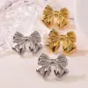 1 Pair Casual Simple Style Classic Style Bow Knot 304 Stainless Steel Imitation Gold Electroplating Ear Studs