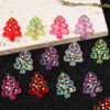 Wholesale Double sided polka dot Christmas tree bead