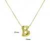 Wholesale Copper 18K Gold Plated Simple Style Letter Plating Pendant Necklace