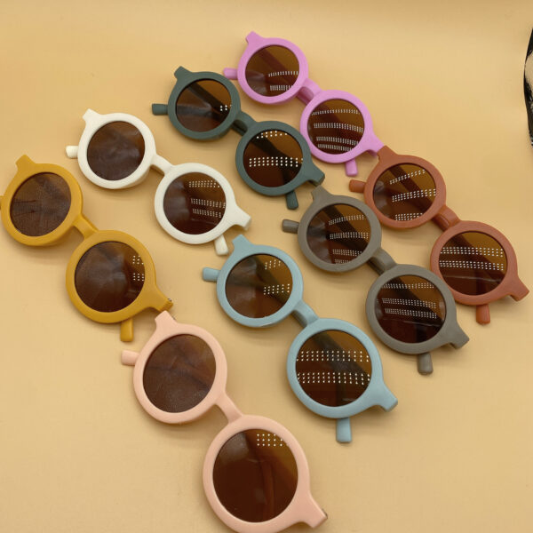 Wholesale Chilen's Sunglasses Chilen's Sunglasses UV Retro Fashion Cartoon Baby Sunshade Photo Catwalk Glasses