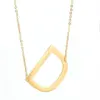 Wholesale Jewelry Fashion Letter 304 Stainless Steel 18K Gold Plated Plating Stainless Steel Necklaces