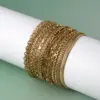 18K Gold Plated Geometric 304 Stainless Steel Simple Style Classic Style Plating 304 Stainless Steel Chain Bracelet