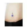 Piercing Jewelry Inlaid Soft Ball Stainless Steel Belly Button Umbilical Ring