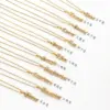 Wholesale Jewelry Fashion Letter 304 Stainless Steel Gold Plated Plating Stainless Steel Necklaces