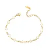 Wholesale PVD Coated Real Gold Plated 18K Gold Geometric 304 Stainless Steel Fashion Waterproof Non Tarnish 304 Stainless Steel Bracelets