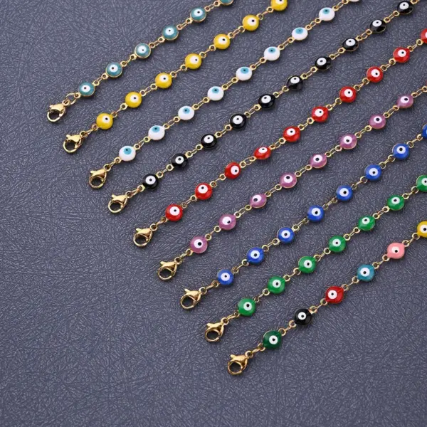Wholesale Ethnic Style Classic Style Artistic Eye 304 Stainless Steel Gold Plated Bracelets In Bulk