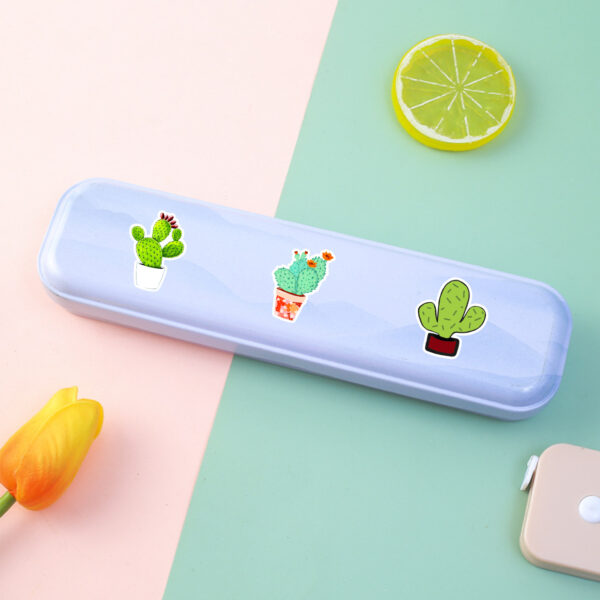 oly-5e854a1dbf97fc78fbee0aaa9816b3c0 Wholesale 50 small fresh cactus graffiti stickers computer cups mobile phone decorative stickers