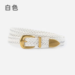 26633-White / 110cm without buckle