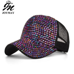 Wholesale Spring and Summer new Korean style fashionable full diamond mesh cap baseball cap sun-proof outdoor sun hat B543
