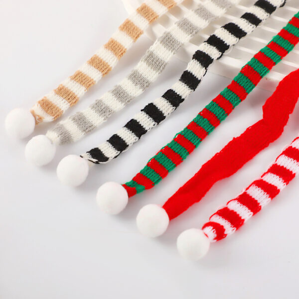 Wholesale Christmas Mini Knitted Small Scarf Doll Toy Decorative Accessories