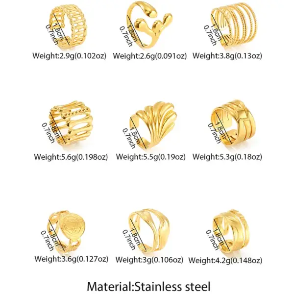 Wholesale Fashion Personality Niche Chain Hollow Flower Love Design Retro High-grade Titanium Steel Ring