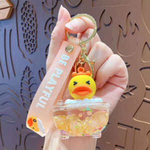 Oil-filled Yellow Duck bubble beads-bathtub style / Opp bag packaging