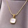 oly-5ea4e7818c33715e21c34eb2c5ebbc64 Wholesale PVD Coated Real Gold Plated 18K Gold Heart 304 Stainless Steel Titanium Steel Waterproof Non Tarnish 304 Stainless Steel Titanium Steel Necklace