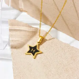 H Letter Gold Necklace