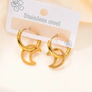 Hollow Moon Earrings