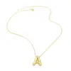 Simple Style Letter Copper Plating 18k Gold Plated Necklace Pendant