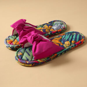 Women's hawaiian rose red two-layer cloth base / Women's large size fits 38-39 feet